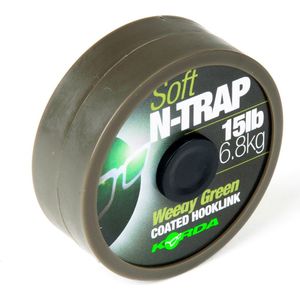 Korda N-Trap Soft Coated Hooklink Weedy Green (20m) Maat : 30lb - 13.6kg