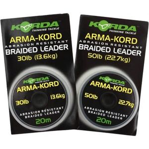 Korda Arma Kord Braided Leader Sub Brown (20m)