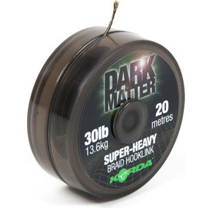 Korda Dark Matter Super Heavy Braided Hooklink (20m) Maat : 20lb - 9.1kg