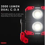 NEBO - OMNI2K - 2000 lumen Rechargeable dual light