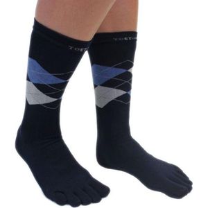 TOETOE Everyday Mid-Calf Heren teensokken - Navy - 41-48 - Teensokken