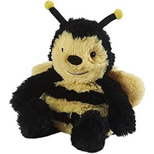 Warmies Pluche hommel magnetronbestendig, verzwaarde teddy licht geparfumeerd met Franse lavendel, volledig verwarmbaar warmtekussen junior maat, warme of koude verlichting