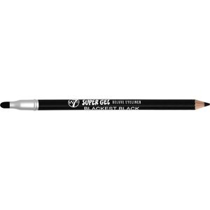 W7 Super Gel Deluxe Eyeliner Pencil Blackest Black 1 st