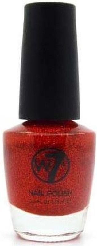 W7 - Nagellak - Rood - Glitter - 15 ml