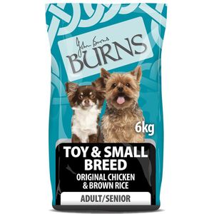 Burns Adult & Senior Original Toy & Small Breed - Kip & Rijst - Dubbelpak: 2 x 6 kg