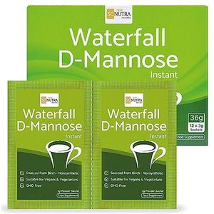 SC Nutra (Sweet Cures) Waterval D-Mannose zakjes (12 x 3g) | D-Mannose afkomstig uit berk | Geschikt voor veganisten en vegetariÃ«rs - Voedingssupplement