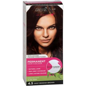 DermaV10 Salon Fashion Hair Colour Deep Reddish Brown 1 st