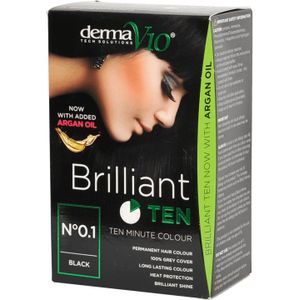 DermaV10 Brilliant Ten Hair Colour 0.1 Black 1 st