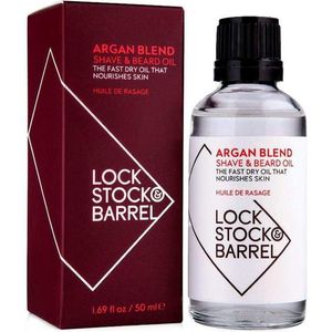 Lock Stock & Barrel Argan Blend Shave & Beard Oil 50ml