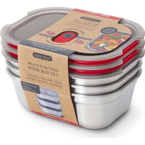 Black Blum - Vershoudbakjes Set - RVS - Lekvrij - Duurzaam