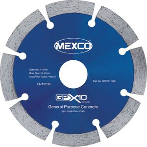 Mexco beton diamantschijf universeel 115mm