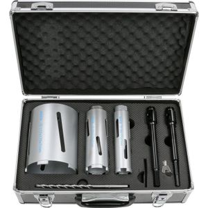 Mexco Diamantborenset Droog - 7-Delig - 38mm, 52mm, 117mm Voor Baksteen, Gasbeton