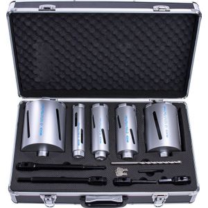 Mexco - Diamantborenset - 11-delig - Inclusief 38mm, 52mm, 65mm, 117mm, 127mm Borenset