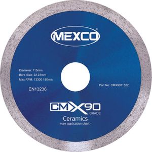 Mexco Ceramic diamantschijf tegels 115mm