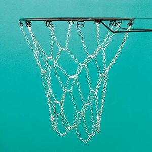 Sure Shot Unisex's Chain Basketbal Net-Wit, Zilver, Een maat