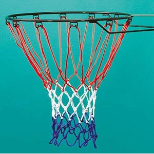 Sure Shot Basketbalnet, rood, wit en blauw, eenheidsmaat