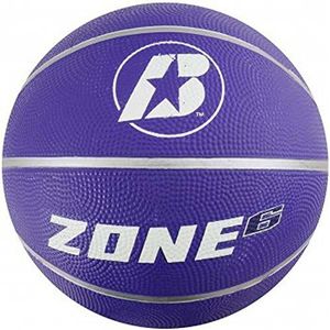 Baden Dames Zone rubberen basketbal, bal voor binnen en buiten, paars, maat 6