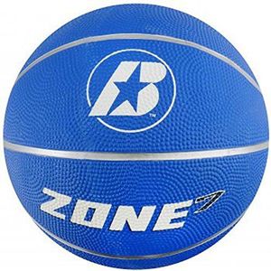 Baden Heren Zone Rubber Basketbal, Indoor en Outdoor Bal, Blauw, Maat 7