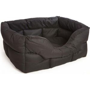 P&L - Hondenmand - waterproof - zwart - large - 75 x 60 x 27 cm (l x d x h) Kussen 8 cm dik