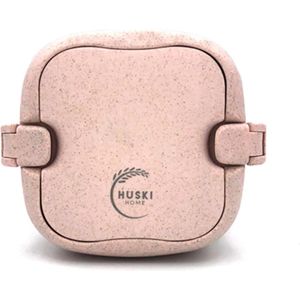 Huski Home - Duurzame lunchbox - Gemaakt van Rijstvliezen - Roze - Plasticvrij - 100% natuurlijk