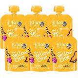 6x Ella's kitchen Knijpzakje Fruit Smoothie 6+ m Banaan Appel Passievrucht Abrikozen 90 gr