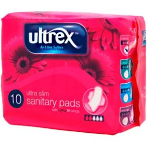 Ultrex - Ultra Slim Pads - Maandverband - 10 Stuks