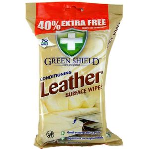 Green Shield Conditioning Leather Wipes - 70 STUKS
