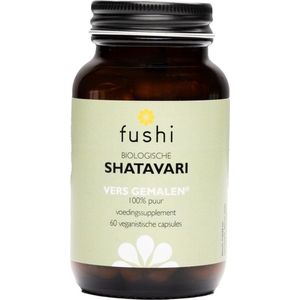 Fushi Wellbeing - Biologische Shatavari - Voedingssupplement - 60 capsules - Vegan - Plasticvrij