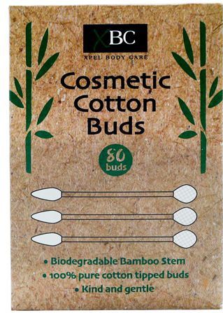 XBC - Cosmetische Wattenstaafjes - Biologisch Afbreekbaar Bamboe - 80 Stuks