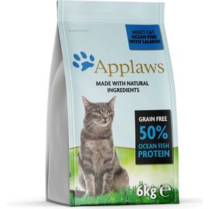 2x6kg Adult Zeevis met Zalm Applaws Kattenvoer