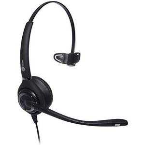 JPL 501S PM Professional Monaural hoofdtelefoon met snelscheidingssysteem en surround-schild, noise cancelling microfoon, zwart