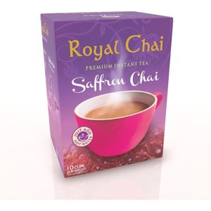 Royalchai Saffron, ongezoet. Per 4 doosjes (a 10 sachets)