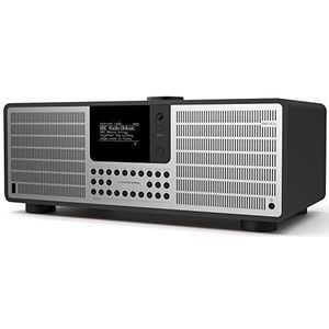 Revo SuperSystem stereo internetradio met Bluetooth, Spotify, USB en DAB+, matzwart - zilver