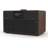 Revo - SuperCD - CD-speler - Walnoot/Zilver - Bluetooth AptX - USB