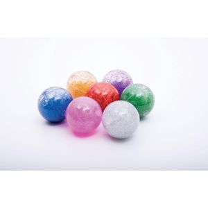 Sensorische Regenboog Glitter Ballen - Set van 7
