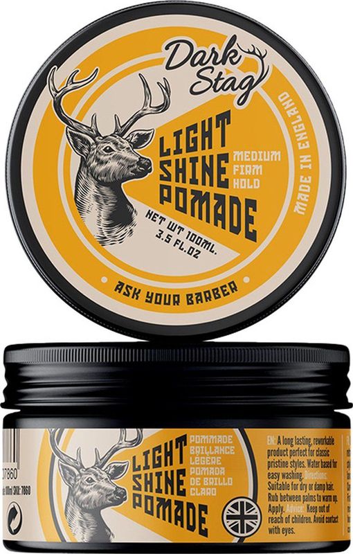 Dark Stag - Light Shine Pomade - 100ml - Wateroplosbaar