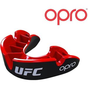 OPRO x UFC Gebitsbeschermer Silver Zwart/Rood Senior