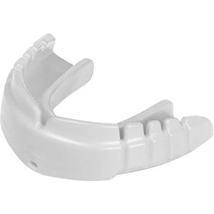 OPRO Snap-Fit mondbescherming voor rugby, hockey, MMA, boksen, basketbal en andere contactsporten (wit)