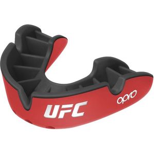 Opro mouthguard ufc silver superior fit gebitsbeschermer in de kleur rood.