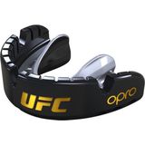 OPRO Gold Level UFC mondbescherming voor beugels, volwassenen en junioren, met revolutionaire aanpassingstechnologie voor UFC, boksen, MMA, vechtsport, BJJ en alle
