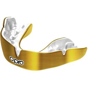 Opro Unisex-Jeugd Instant Custom Mondbeschermer, Goud/Wit, Junior