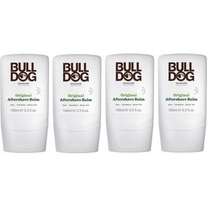 Bulldog Original Aftershave Balm - 4x100ml - Voordeelverpakking