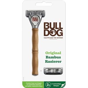 Bulldog - Original Bamboo Razor - Scheermes - Bamboe - Met 2 Mesjes
