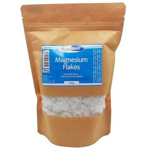 Magnesiumvlokken 100% Zuivere Oude Minerale Zechstein Bron - 500 Gram