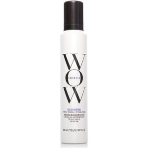 Color Wow Color Control Purple Toning & Styling Foam, anti-geelkleurige mousse voor een koel blond, No Yellow haarverzorging neutraliseert gele en messing tinten, 200 ml