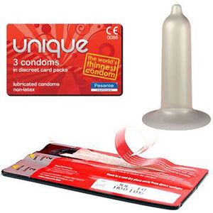 Pasante Unique Latex Vrij - 3 stuks - Condooms