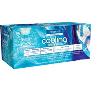 Pasante Cooling Sensation Verkoelende Condooms 144 stuks (grootverpakking)