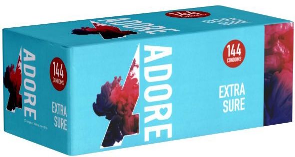 Adore «Extra Sure» 144 starke Kondome f&#252;r jede Stellung