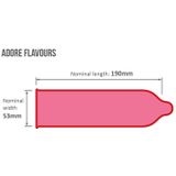 Pasante - Adore Flavours - Condooms - 12 Stuks - Latex
