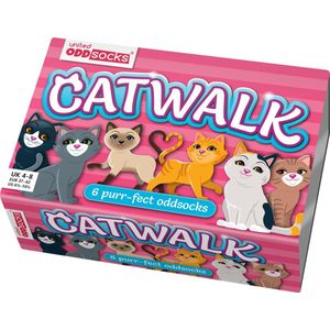 ODDSocks - Catwalk - Sokken - Multicolor - Katoenrijk, Maat UK 4-8